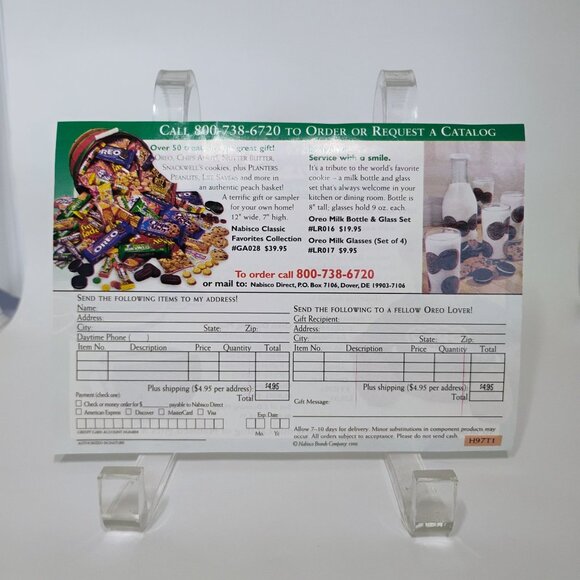 Vintage Oreo Cookie Tin Canister Santa Claus 100 Years Nabisco Goodness 1998 - Picture 7 of 8